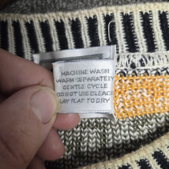 90s Vintage Elephant Jungle Patterned Sweater Babette And Partners Size Medium - Picture 4 of 6